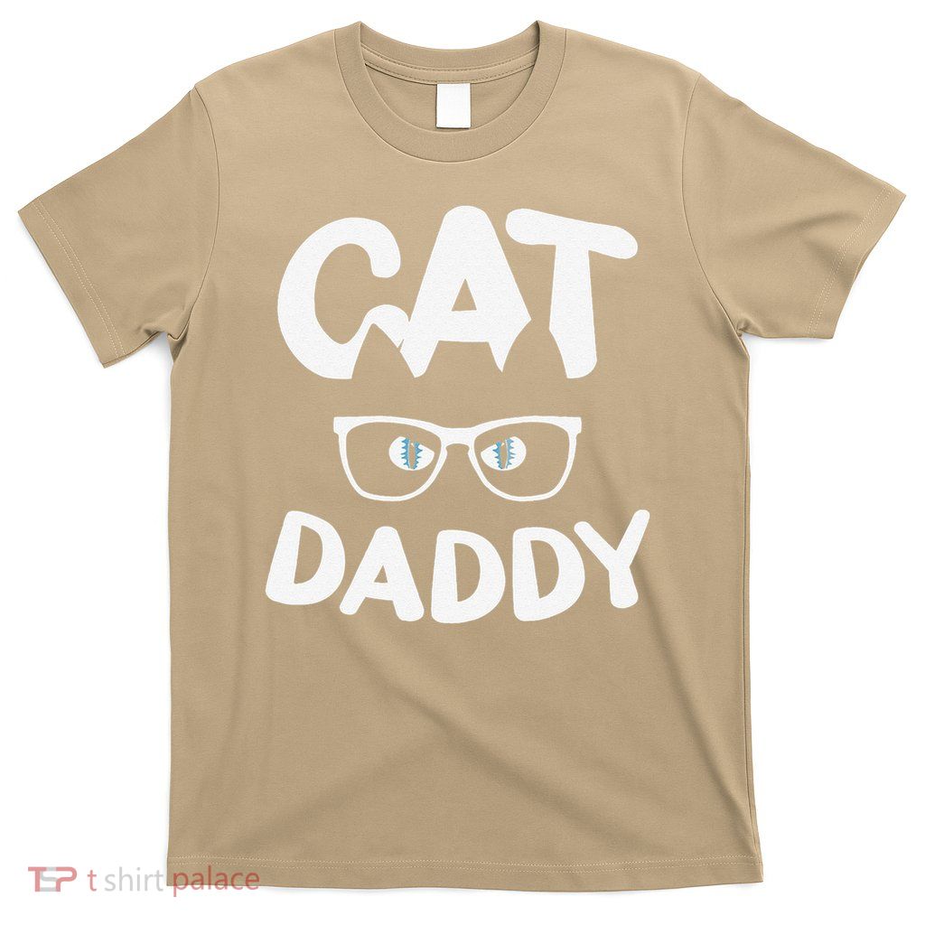 Funny Cat Dad Funny Sunglasses Cat Lover Fathers Day T-Shirt