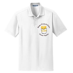 Funny Conservative Donald Trump Make French Fries Great Again Dry Zone Grid Polo