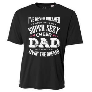 Funny Cheerleading Dad Father Cheer Dad Cooling Performance Crew T-Shirt