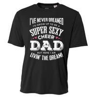 Funny Cheerleading Dad Father Cheer Dad Cooling Performance Crew T-Shirt