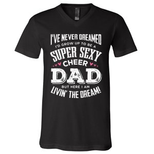 Funny Cheerleading Dad Father Cheer Dad V-Neck T-Shirt