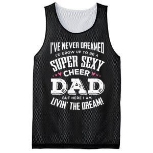 Funny Cheerleading Dad Father Cheer Dad Mesh Reversible Basketball Jersey Tank