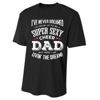 Funny Cheerleading Dad Father Cheer Dad Performance Sprint T-Shirt