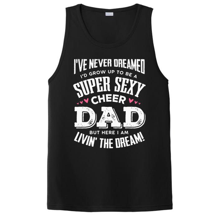 Funny Cheerleading Dad Father Cheer Dad PosiCharge Competitor Tank