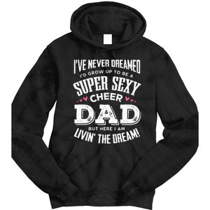 Funny Cheerleading Dad Father Cheer Dad Tie Dye Hoodie