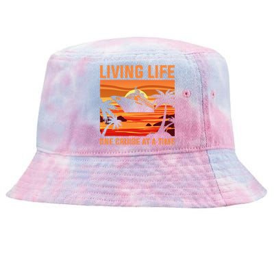 Funny Cruising Designs Women Cruise Ship Cruising Lovers Tie-Dyed Bucket Hat