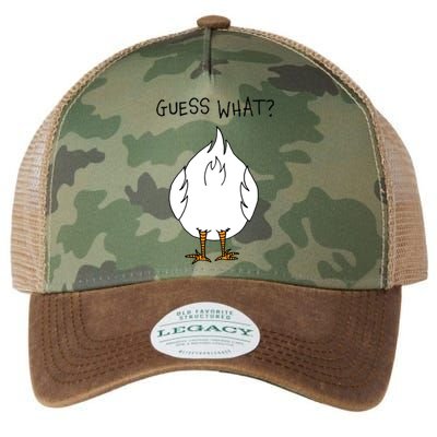 Funny Corny Dad Joke Design Guess What Chicken Butt Gift Legacy Tie Dye Trucker Hat