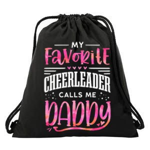 Funny Cheerleading Dad Father Tie Tie Dye Cheer Dad Drawstring Bag