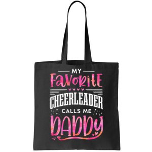 Funny Cheerleading Dad Father Tie Tie Dye Cheer Dad Tote Bag