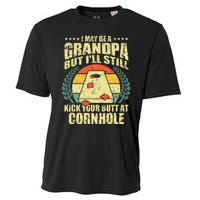 Funny Cornhole Design For Men Grandpa Sack Toss Game Lovers Cooling Performance Crew T-Shirt