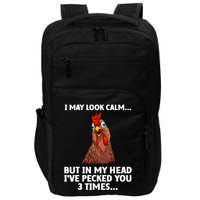 Funny Chicken Design Poultry Chicken Farmer Impact Tech Backpack