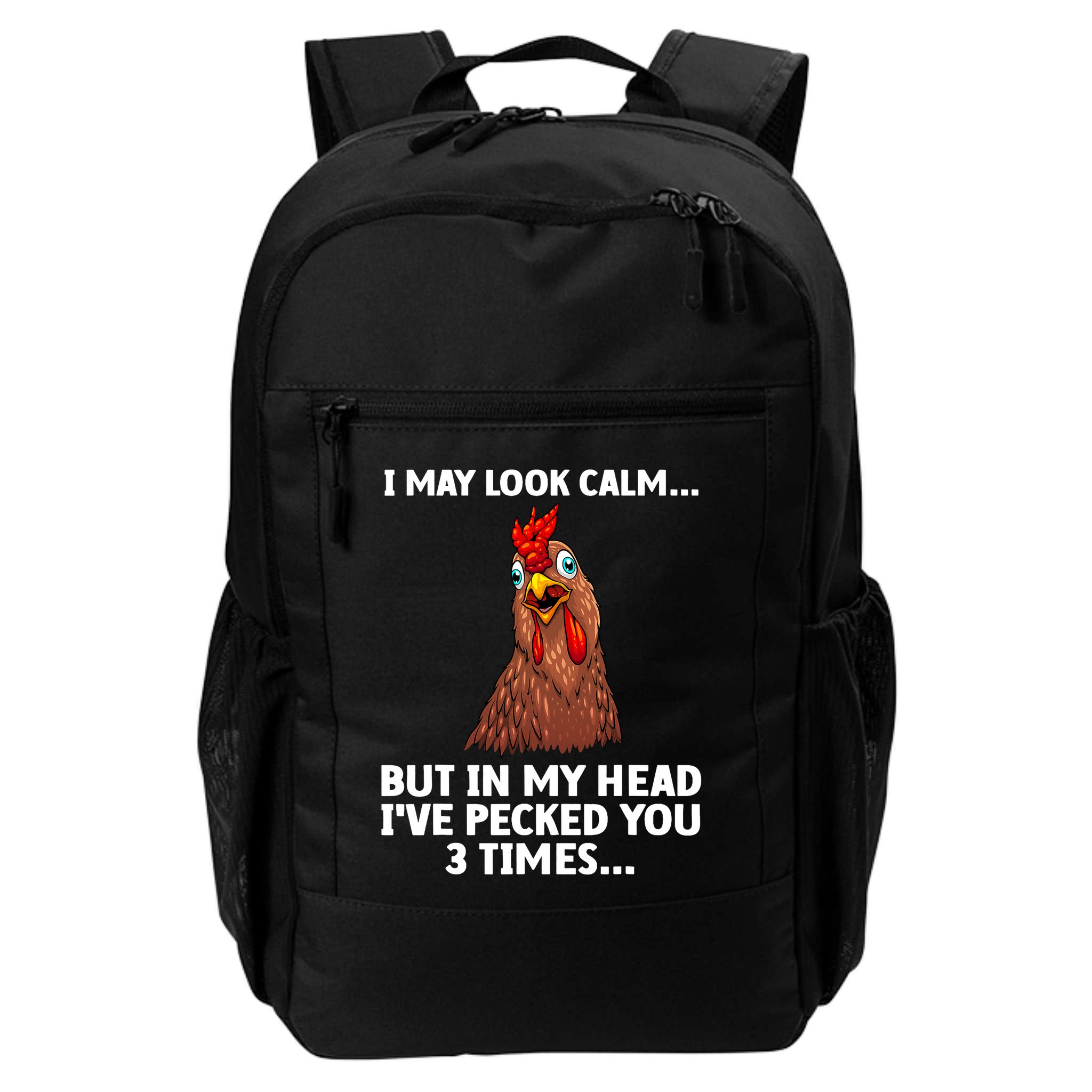 Funny Chicken Design Poultry Chicken Farmer Backpack