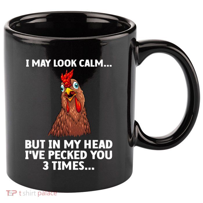 Funny Chicken Design Poultry Chicken Farmer 11oz C Handle Ceramic Mug