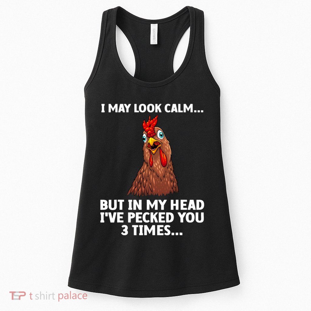 Funny Chicken Design Poultry Chicken Farmer Womens Tank Top