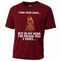 Funny Chicken Design Poultry Chicken Farmer Cooling Performance Crew T-Shirt