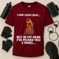 Funny Chicken Design Poultry Chicken Farmer Cooling Performance Crew T-Shirt