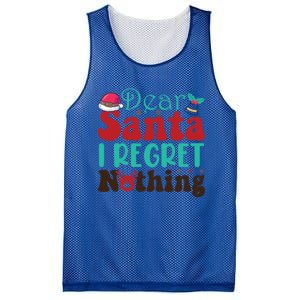 Funny Christmas Dear Santa I Regret Nothing Gift Mesh Reversible Basketball Jersey Tank