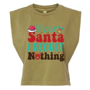 Funny Christmas Dear Santa I Regret Nothing Gift Garment-Dyed Women's Muscle Tee