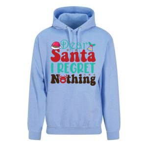 Funny Christmas Dear Santa I Regret Nothing Gift Unisex Surf Hoodie