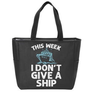 Funny Cruise Design For Women Cruise Ship Cruising Lover Zip Tote Bag