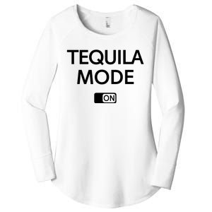 Funny Cinco De Mayo Tequila Mode On Gift Woman Women's Perfect Tri Tunic Long Sleeve Shirt