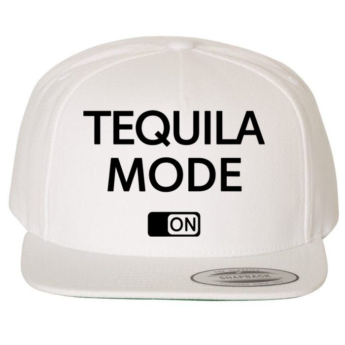 Funny Cinco De Mayo Tequila Mode On Gift Woman Wool Snapback Cap