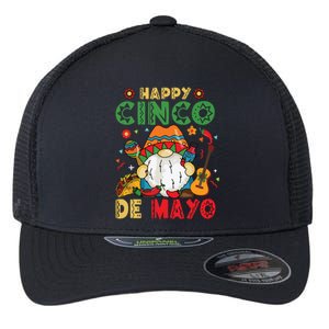 Funny Cinco De Mayo With My Gnomies Trio Gnomes Flexfit Unipanel Trucker Cap