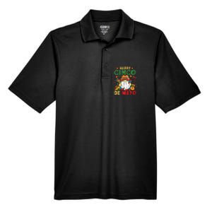 Funny Cinco De Mayo With My Gnomies Trio Gnomes Men's Origin Performance Pique Polo