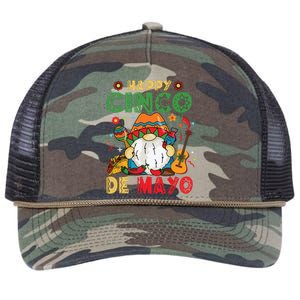 Funny Cinco De Mayo With My Gnomies Trio Gnomes Retro Rope Trucker Hat Cap