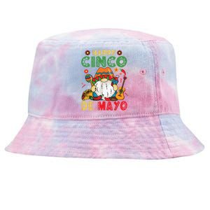 Funny Cinco De Mayo With My Gnomies Trio Gnomes Tie-Dyed Bucket Hat