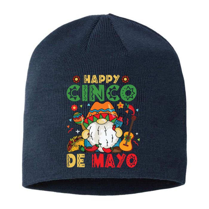 Funny Cinco De Mayo With My Gnomies Trio Gnomes Sustainable Beanie