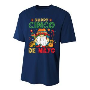 Funny Cinco De Mayo With My Gnomies Trio Gnomes Performance Sprint T-Shirt