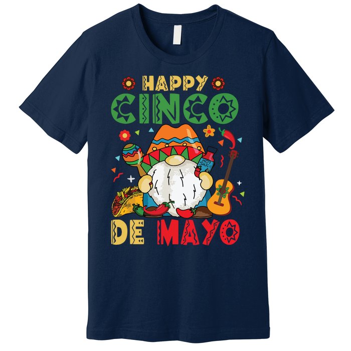 Funny Cinco De Mayo With My Gnomies Trio Gnomes Premium T-Shirt