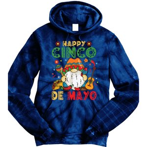 Funny Cinco De Mayo With My Gnomies Trio Gnomes Tie Dye Hoodie