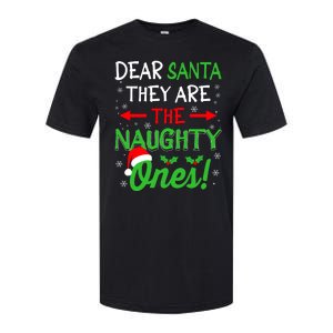 Funny Christmas Dear Santa They Are The Naughty Ones Softstyle CVC T-Shirt