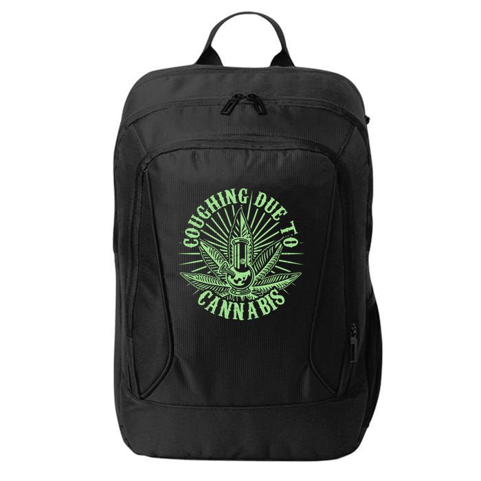 Funny Coughing Due To Cannabis City Backpack