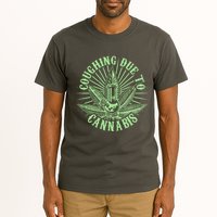 Funny Coughing Due To Cannabis Tall T-Shirt