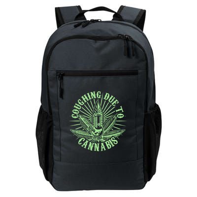 Funny Coughing Due To Cannabis Backpack