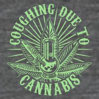 Funny Coughing Due To Cannabis Baby Bodysuit