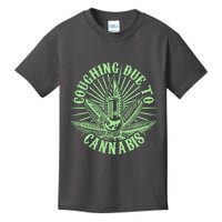 Funny Coughing Due To Cannabis Kids T-Shirt
