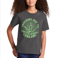 Funny Coughing Due To Cannabis Kids T-Shirt