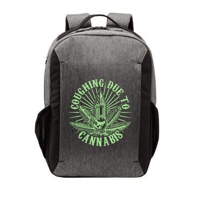 Funny Coughing Due To Cannabis Vector Backpack