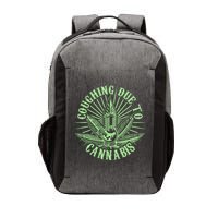 Funny Coughing Due To Cannabis Vector Backpack