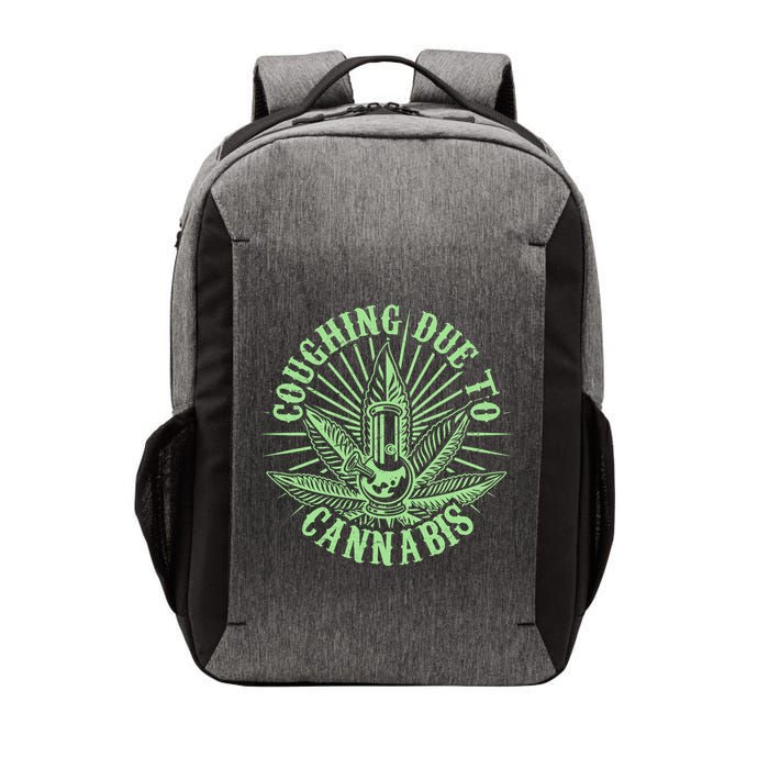 Funny Coughing Due To Cannabis Vector Backpack