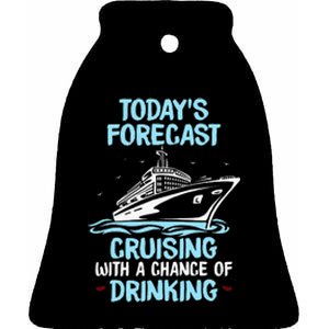 Funny Cruise Design For Cruising Boat Trip Lovers Ceramic Bell Ornament