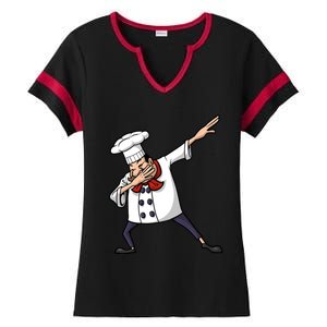 Funny Chef Design Cook Hiphop Dabbing Dance Great Gift Ladies Halftime Notch Neck Tee