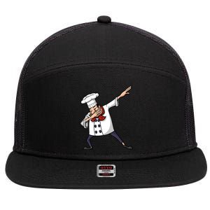 Funny Chef Design Cook Hiphop Dabbing Dance Great Gift 7 Panel Mesh Trucker Snapback Hat