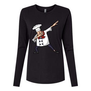 Funny Chef Design Cook Hiphop Dabbing Dance Great Gift Womens Cotton Relaxed Long Sleeve T-Shirt