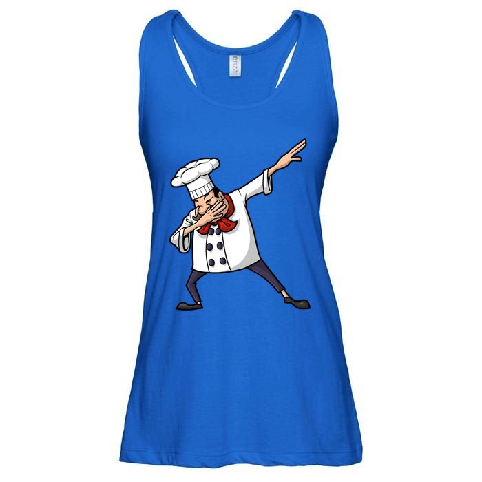 Funny Chef Design Cook Hiphop Dabbing Dance Great Gift Ladies Essential Flowy Tank