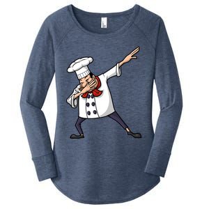 Funny Chef Design Cook Hiphop Dabbing Dance Great Gift Women's Perfect Tri Tunic Long Sleeve Shirt